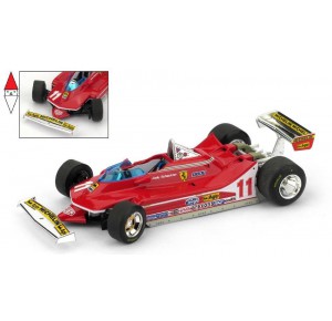 , , , 1/43 BRUMM FERRARI 312 T4 J.SCHECKTER 1979 N.11 WORLD CHAMPION RUOTE STERZANTI