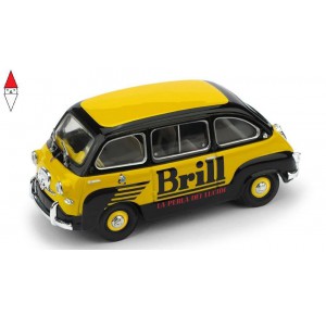 , , , 1/43 BRUMM FIAT 600 MULTIPLA LUCIDO DA SCARPE BRILL 1956