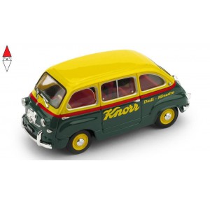, , , 1/43 BRUMM FIAT 600 MULTIPLA VEICOLO COMMERCIALE BRODO KNORR 1956