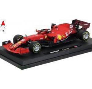 , , , BURAGO 1/18 FERRARI SF21 N55 C. SAINZ RED WHEELS