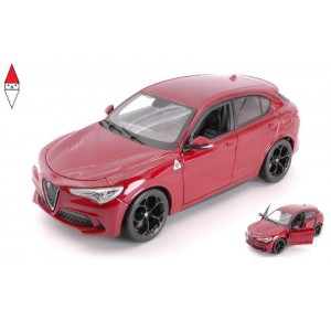 , , , 1/24 BURAGO ALFA ROMEO STELVIO Q4 QUADRIFOGLIO V6 BITURBO 510hp 2017  RED