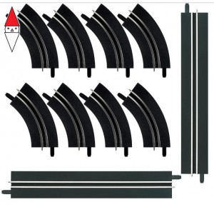 , , , CARRERA CURVA A UNA CORSIA / CORSIA DI IMMISSIONE RETTILINEO SET ESPANSIONE
