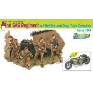 , , , DRAGON 1/35 2ND SAS REGIMENT W/WELBIKE AND DROP TUBE CONTAINER