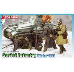 , , , DRAGON 1/35 SOVIET INFANTRY WINTER 1941