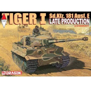 , , , DRAGON 1/72 SD.KFZ.E TIGER I LATE ZIMMERIT