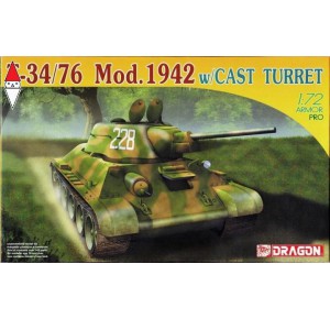 , , , DRAGON 1/72 T-34/76 MOD.1942 CAST TURRET