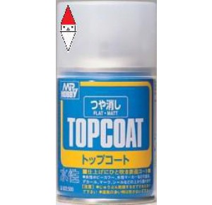 , , , SPRAY PLASTICA MODELLISMO GUNZE MR.TOP COAT FLAT SPRAY - 86ML