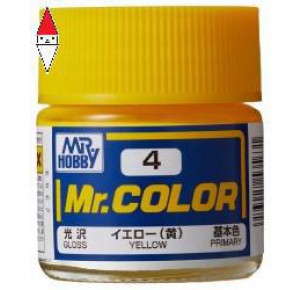 , , , LACQUER PAINT MODELLISMO GUNZE MR.COLOR YELLOW - 10ML