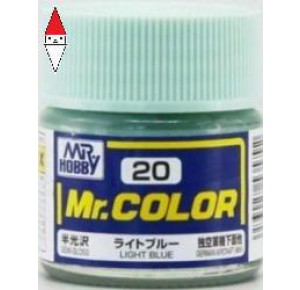 , , , LACQUER PAINT MODELLISMO GUNZE MR.COLOR LIGHT BLUE - 10ML