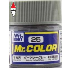 , , , LACQUER PAINT MODELLISMO GUNZE MR.COLOR DARK SEAGRAY - 10ML