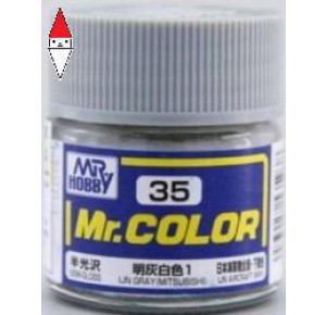 , , , LACQUER PAINT MODELLISMO GUNZE MR.COLOR IJN GRAY (MITSUBISHI) - 10ML