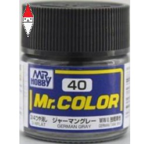 , , , LACQUER PAINT MODELLISMO GUNZE MR.COLOR GERMAN GRAY - 10ML