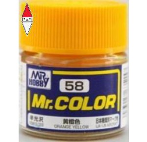 , , , LACQUER PAINT MODELLISMO GUNZE MR.COLOR ORANGE YELLOW - 10ML