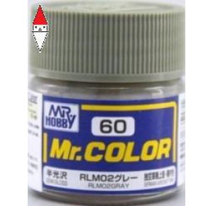 , , , LACQUER PAINT MODELLISMO GUNZE MR.COLOR RLM02 GRAY - 10ML