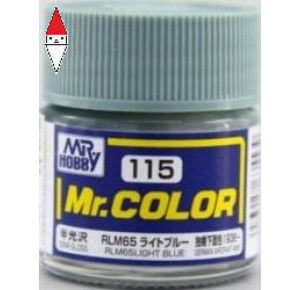 , , , LACQUER PAINT MODELLISMO GUNZE MR.COLOR RLM65 LIGHT BLUE - 10ML