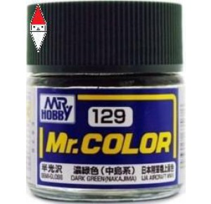 , , , LACQUER PAINT MODELLISMO GUNZE MR.COLOR DARK GREEN (NAKAJIMA) - 10ML