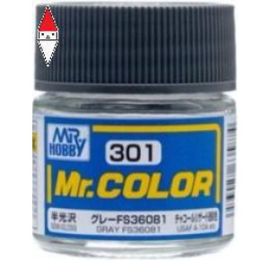, , , LACQUER PAINT MODELLISMO GUNZE MR.COLOR GRAY FS36081 - 10ML