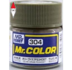 , , , LACQUER PAINT MODELLISMO GUNZE MR.COLOR OLIVE DRAB FS34087 - 10ML