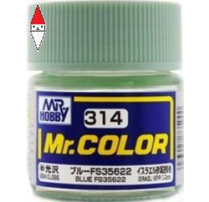 , , , LACQUER PAINT MODELLISMO GUNZE MR.COLOR BLUE FS35622 - 10ML