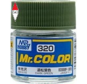 , , , LACQUER PAINT MODELLISMO GUNZE MR.COLOR DARK GREEN - 10ML