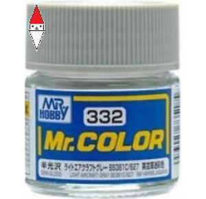 , , , LACQUER PAINT MODELLISMO GUNZE MR.COLOR LIGHT AIRCRAFT GRAY BS381C 627 - 10ML