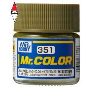 , , , LACQUER PAINT MODELLISMO GUNZE MR.COLOR ZINC-CHROMATE TYPE FS34151 - 10ML