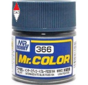 , , , LACQUER PAINT MODELLISMO GUNZE MR.COLOR INTERMEDIATE BLUE FS35164 - 10ML