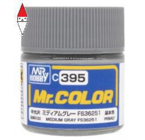 , , , LACQUER PAINT MODELLISMO GUNZE MR.COLOR MEDIUM GRAY FS3651 - 10ML