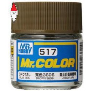 , , , LACQUER PAINT MODELLISMO GUNZE MR.COLOR BROWN 3606 - 10ML
