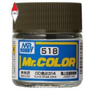, , , LACQUER PAINT MODELLISMO GUNZE MR.COLOR OLIVE DRAB 2314 - 10ML