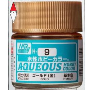, , , ACRILICO MODELLISMO GUNZE AQUEOUS HOBBY COLORS GOLD - 10ML