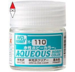 , , , ACRILICO MODELLISMO GUNZE AQUEOUS HOBBY COLORS PREMIUM CLEAR SEMI-GLOSS - 10ML