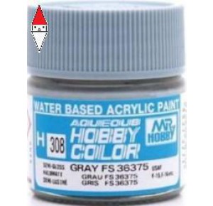 , , , ACRILICO MODELLISMO GUNZE AQUEOUS HOBBY COLORS GRAY FS 36375 - 10ML