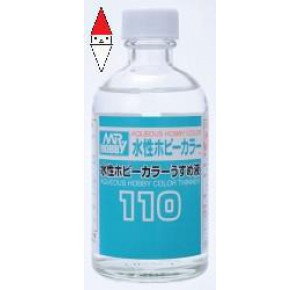 , , , ACCESSORIO VERNICI MODELLISMO GUNZE MR.AQUEOUS HOBBY COLOR THINNER 110 - 110ML