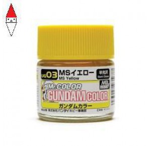 , , , ACRILICO MODELLISMO GUNZE GUNDAM COLOR MS YELLOW - 10ML