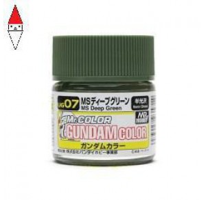 , , , ACRILICO MODELLISMO GUNZE GUNDAM COLOR MS DEEP GREEN - 10ML