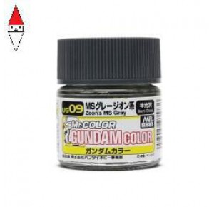 , , , ACRILICO MODELLISMO GUNZE GUNDAM COLOR MS GREY ZION - 10ML