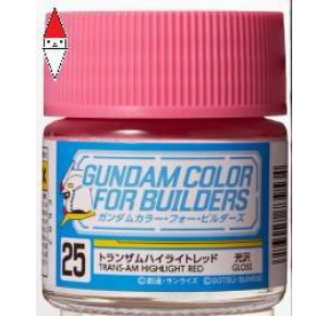 , , , ACRILICO MODELLISMO GUNZE GUNDAM COLOR FOR BUILDERS TRANS-AM HIGHLIGHT RED-10ML