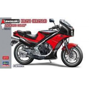 , , , HASEGAWA 1/12  KAWASAKI KR250 (KR250A) BLACK/RED COLOR