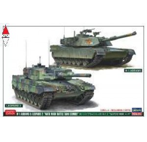 , , , HASEGAWA 1/72 M1 ABRAMS AND LEOPARD 2