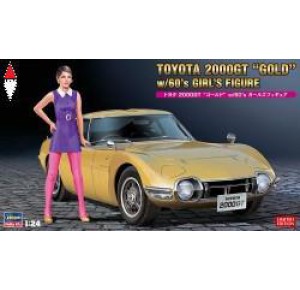 , , , HASEGAWA 1/24 TOYOTA 2000GT GOLD W/GIRL FIGURE (HASSP533)