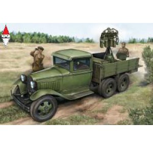 , , , HOBBY BOSS 1/35 GAZ-AAA WITH QUAD MAXIM AA GUN