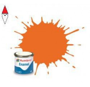 , , , SMALTO MODELLISMO HUMBROL NO 46 MATT ORANGE - MATT - TINLET NO 1 (14ML)
