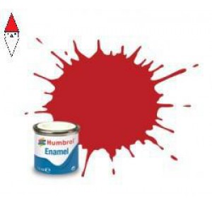 , , , SMALTO MODELLISMO HUMBROL NO 60 SCARLETT - MATT - TINLET NO 1 (14ML)