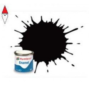 , , , SMALTO MODELLISMO HUMBROL NO 85 COAL BLACK - SATIN - TINLET NO 1 (14ML)