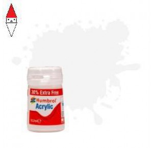 , , , ACRILICO MODELLISMO HUMBROL NO 22 WHITE GLOSS 18.2ML