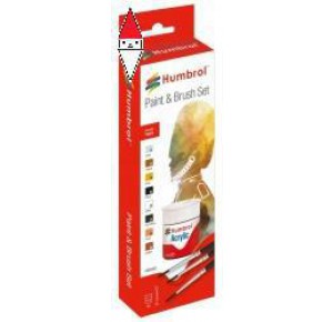, , , ACRILICO MODELLISMO HUMBROL ACRYLIC FIGURE PAINTING SET
