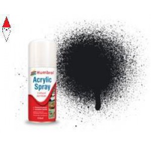 , , , SPRAY PLASTICA MODELLISMO HUMBROL NO 21 BLACK GLOSS - MODELLERS SPRAY 150 ML