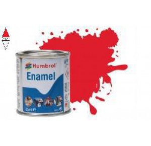 , , , SMALTO MODELLISMO HUMBROL NO 19 RED - GLOSS  - TINLET NO 4 (125 ML)