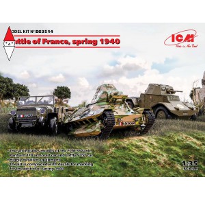 , , , ICM 1/35 BATTLE OF FRANCE SPRING 1940 (PANHARD 178 AMD-35 FCM 36 LAFFLY V15T)